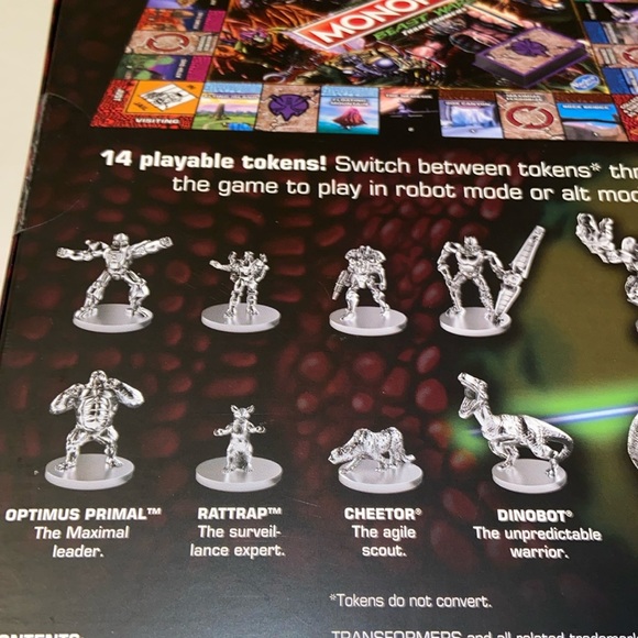 Hasbro Monopoly Beast Wars Transformers Board Game New - Picture 7 of 10